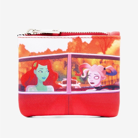 Harley Quinn & Poison Ivy Driving Portrait Coin Purse- DC Comics!! - Picture 3 of 6